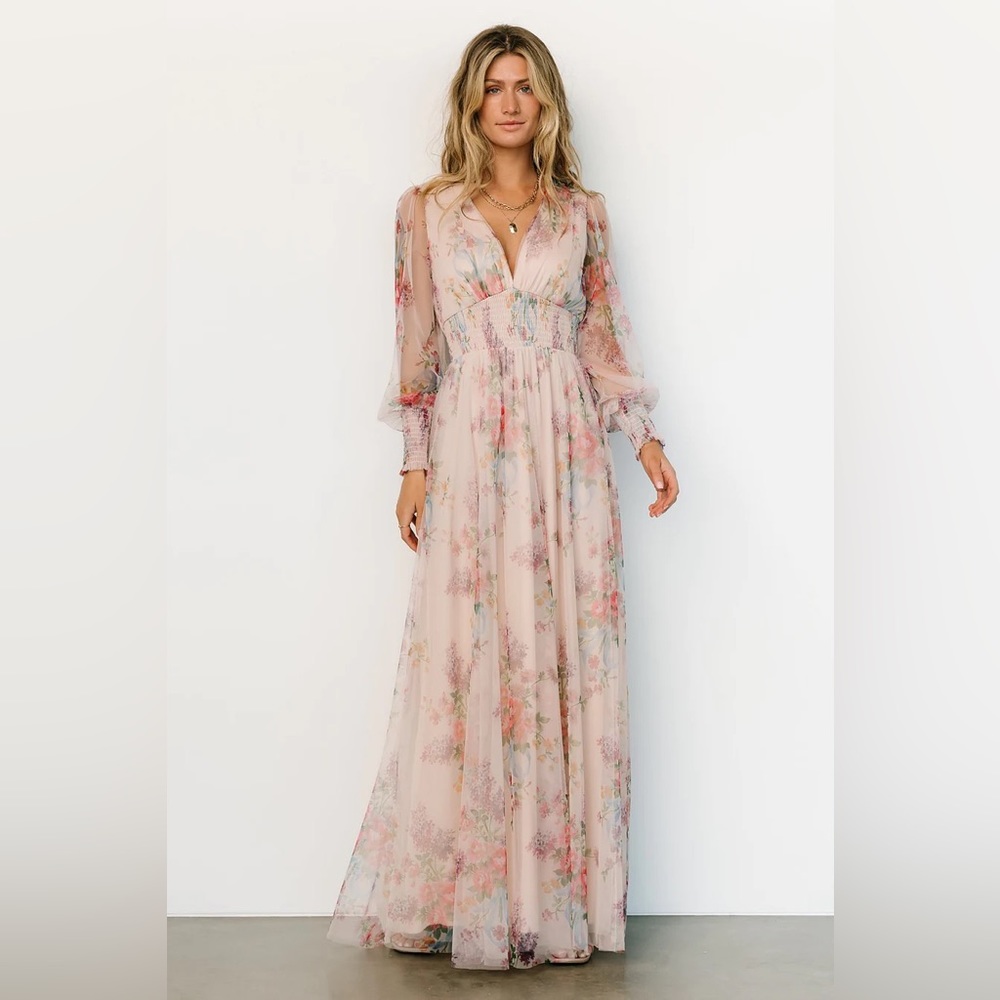 Layla Tulle Maxi Dress by Baltic Born. Size: L Color: “Romantic Fl…
